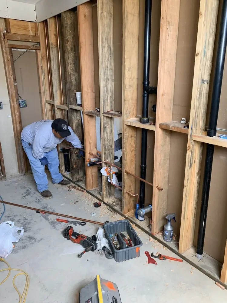 Commercial rough-in plumbing for Gas Line Repair in Purdy